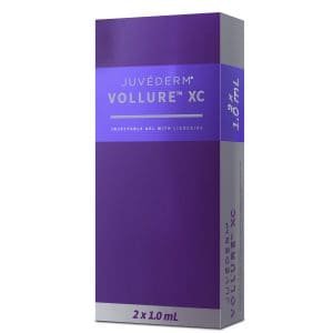 Syringe of juvederm vollure xc lip and peri-oral dermal filler